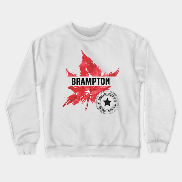 Brampton in Ontario Crewneck Sweatshirt by C_ceconello